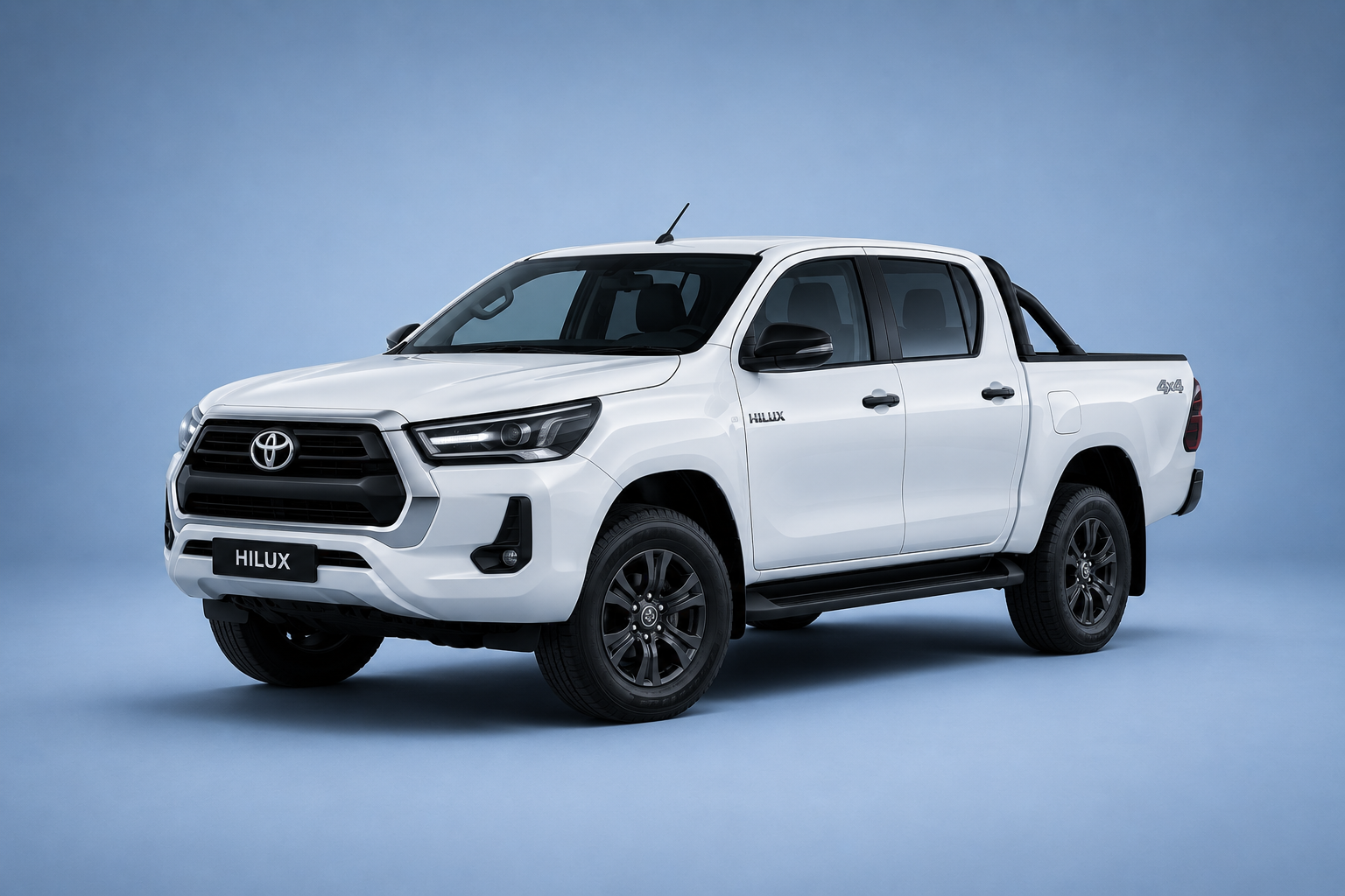 Single and double cab bakkies for hire.