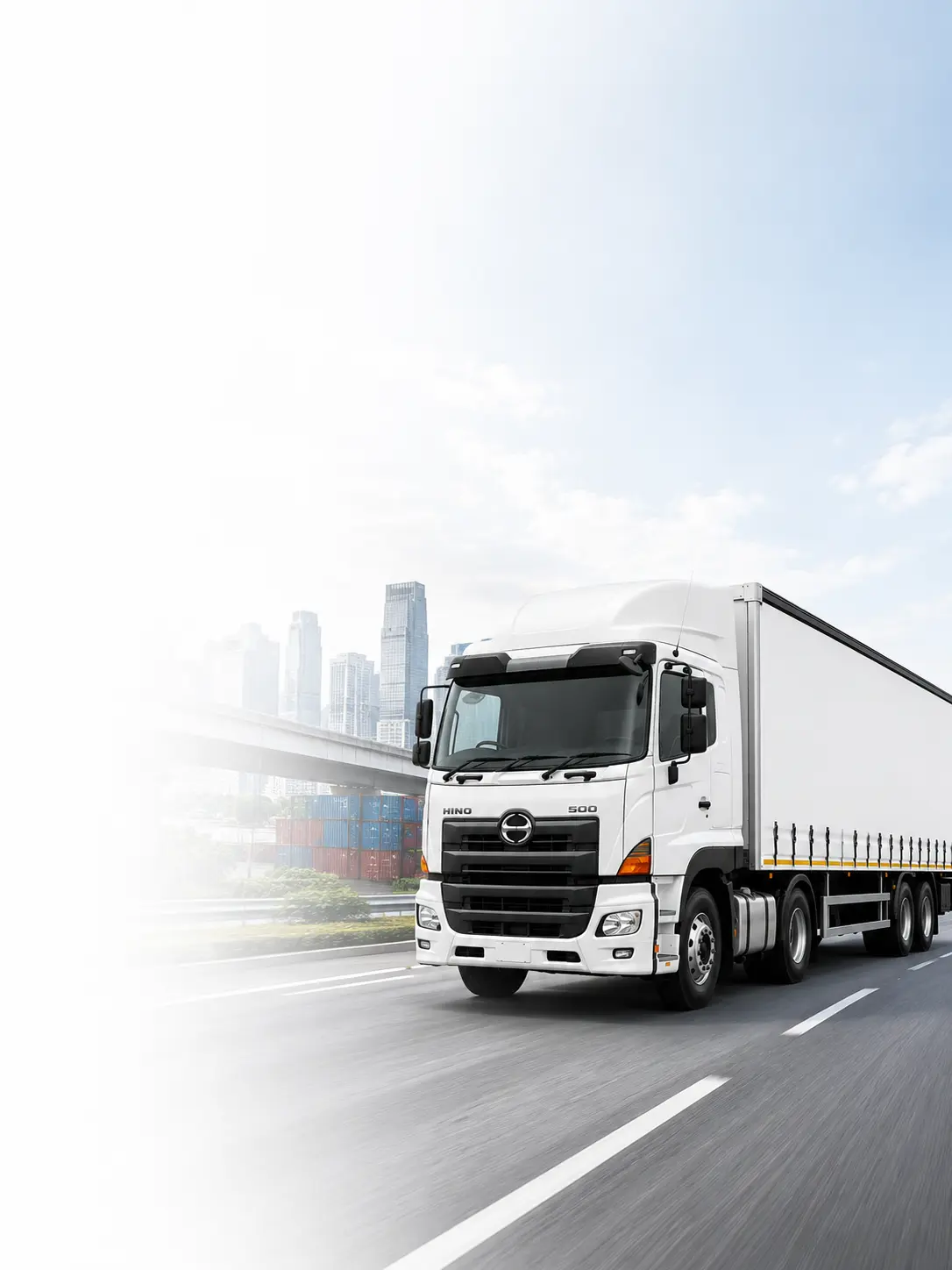 Heavy truck on open road